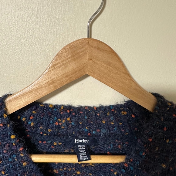 Hatley | Piper Cable Knit Pullover Sweater  Blue Confetti Multicolour   Size Med - Picture 5 of 10